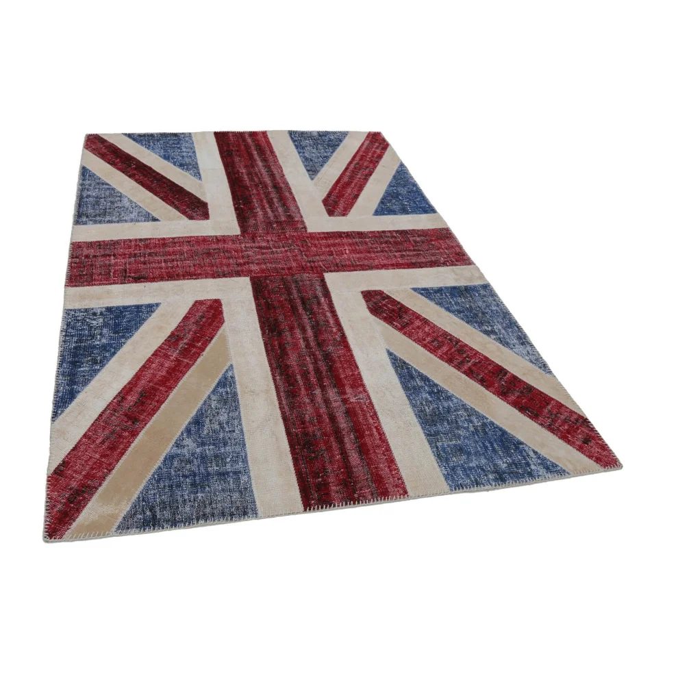 Rug N Carpet - Maxine Handmade Patchwork Flag Rug
