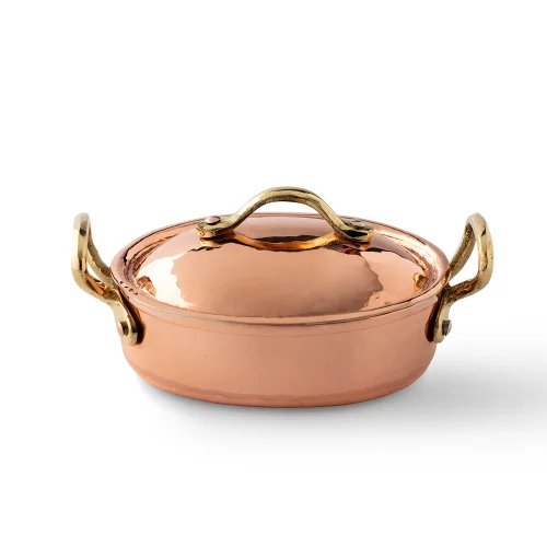 Bakır İstanbul - Nova Oval Copper Cover Mezelik