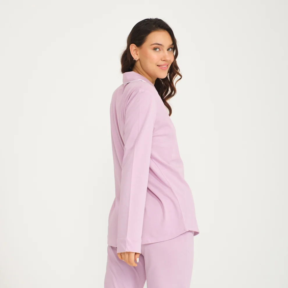 Miespiga - Shirt Pants Pajamas Set