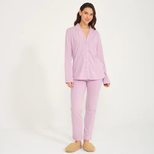 Miespiga - Shirt Pants Pajamas Set