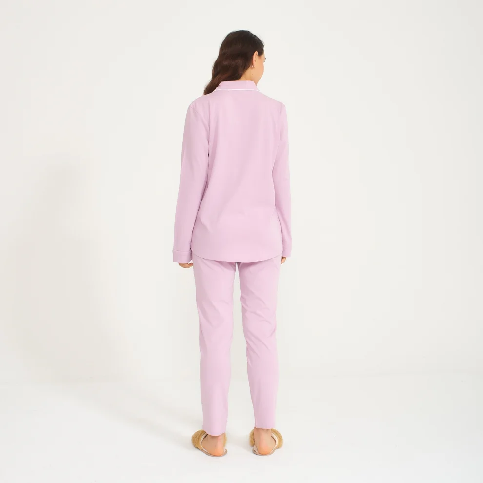 Miespiga - Shirt Pants Pajamas Set