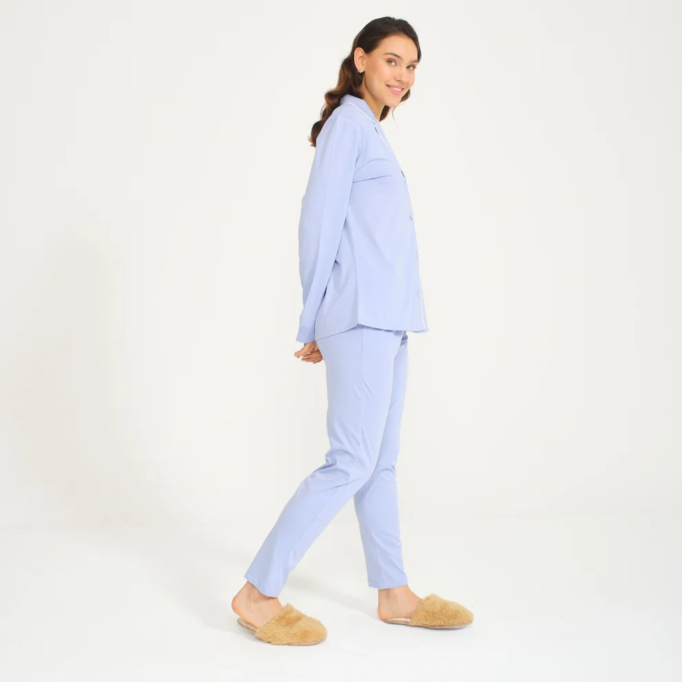 Miespiga - Shirt Pants Pajamas Set