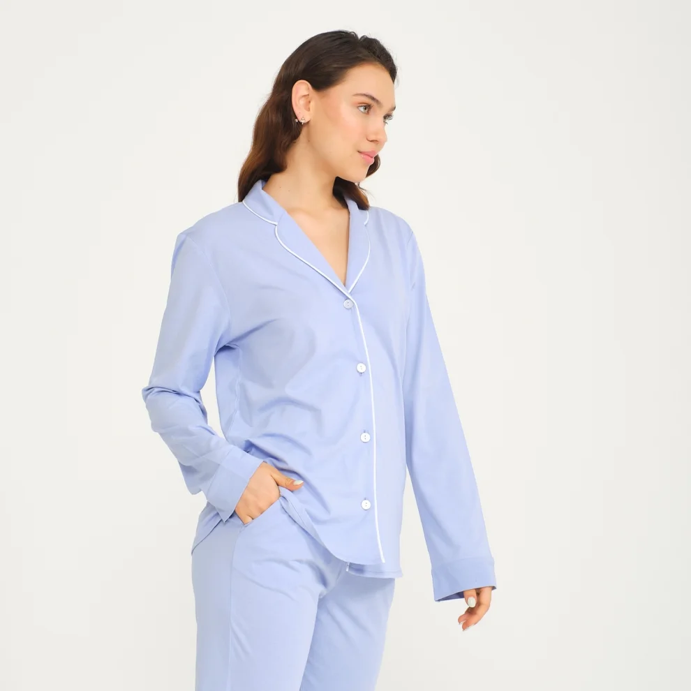 Miespiga - Shirt Pants Pajamas Set