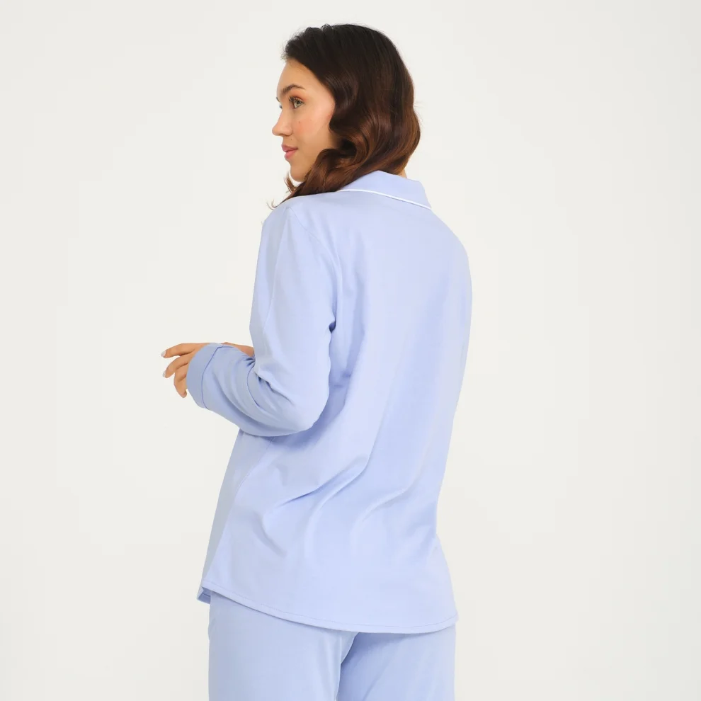 Miespiga - Gömlek Pantolon Pijama Takımı