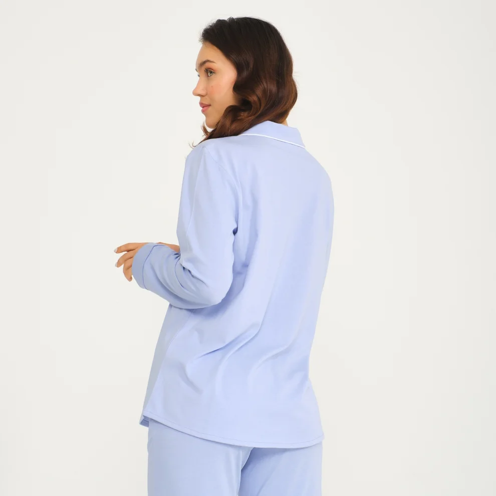 Miespiga - Shirt Pants Pajamas Set