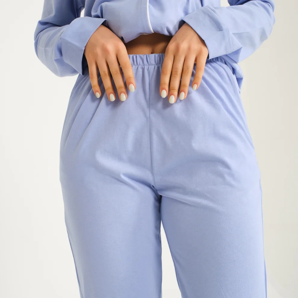 Miespiga - Shirt Pants Pajamas Set