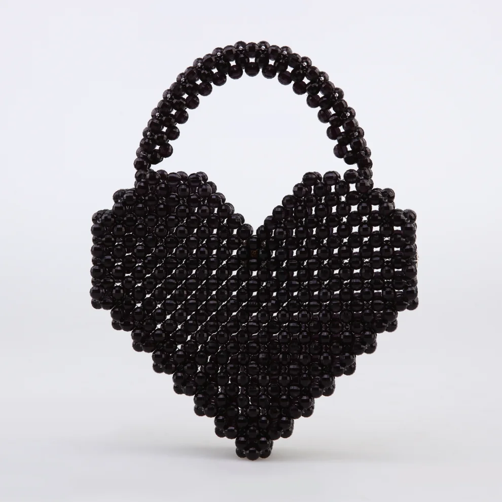 Ava Villain - Aphrodite Heart Beaded Bag