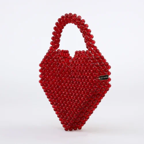 Ava Villain - Eros Heart Beaded Bag