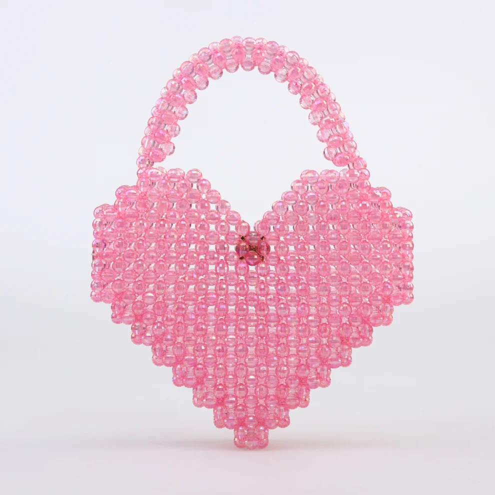 Ava Villain - Redone Heart Beaded Bag