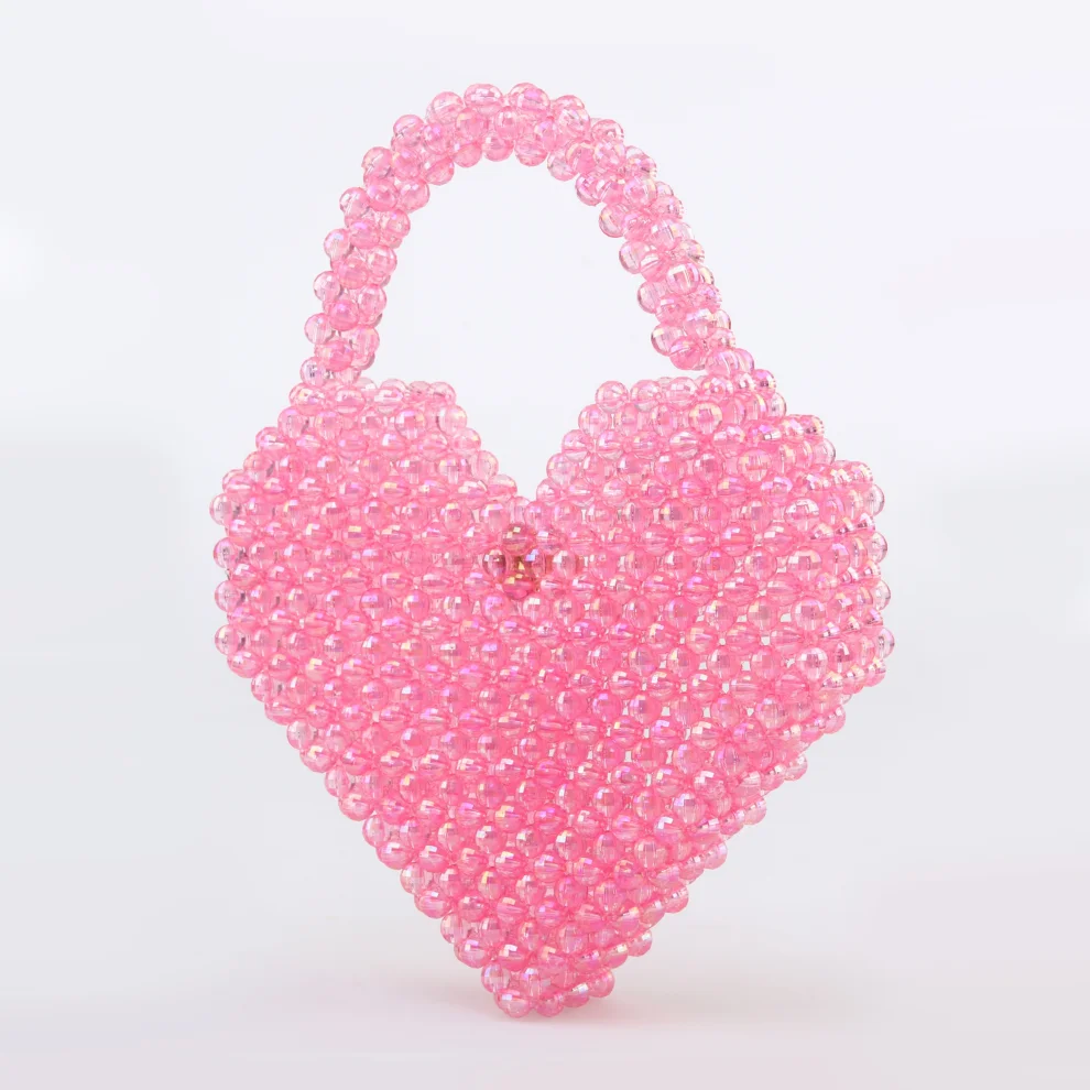 Ava Villain - Redone Heart Beaded Bag