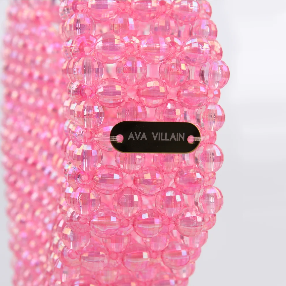 Ava Villain - Redone Heart Beaded Bag