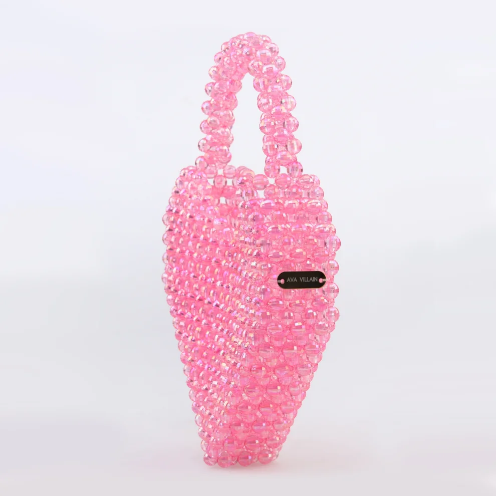 Ava Villain - Redone Heart Beaded Bag