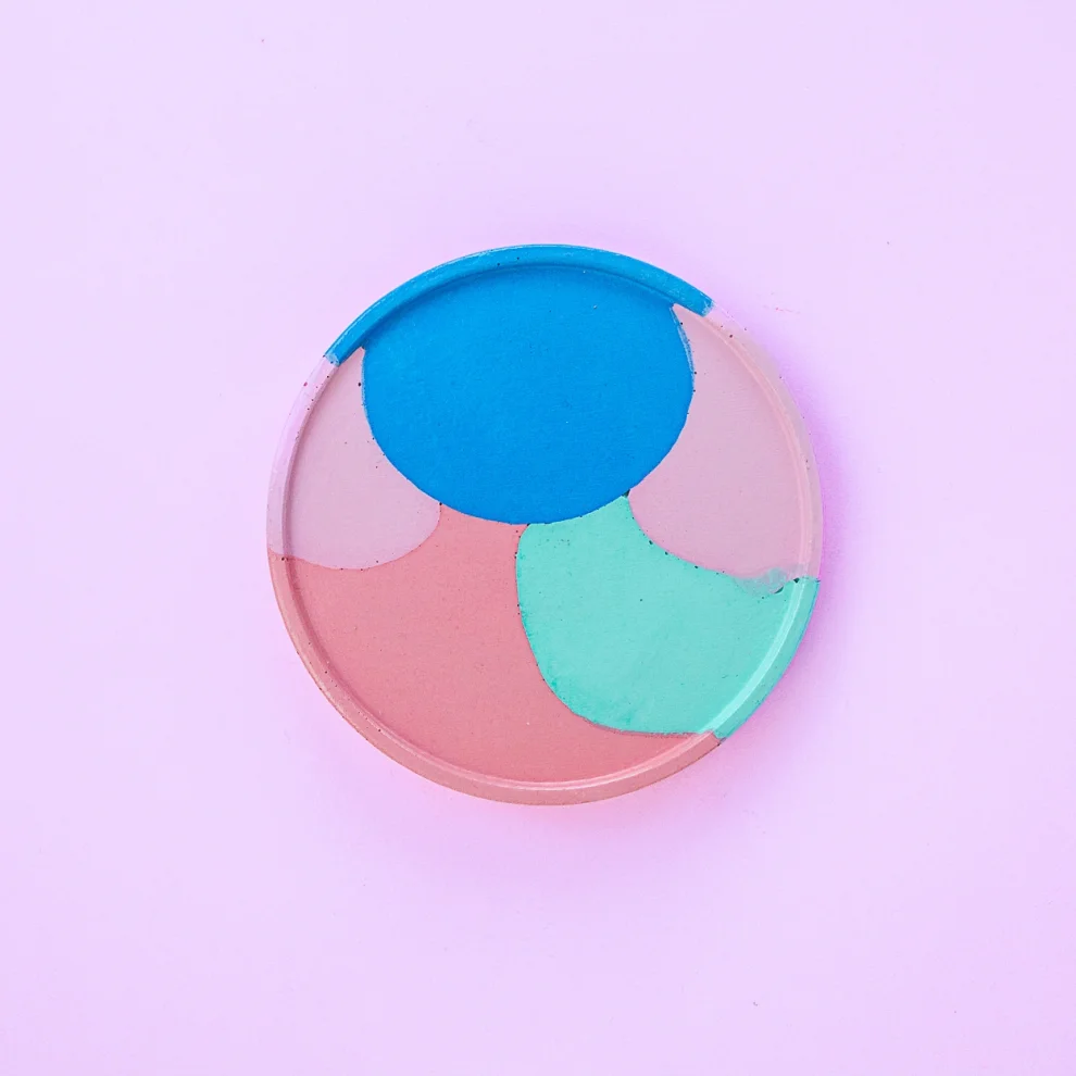The Goatz Candles - Colored Concrete Coaster - Il