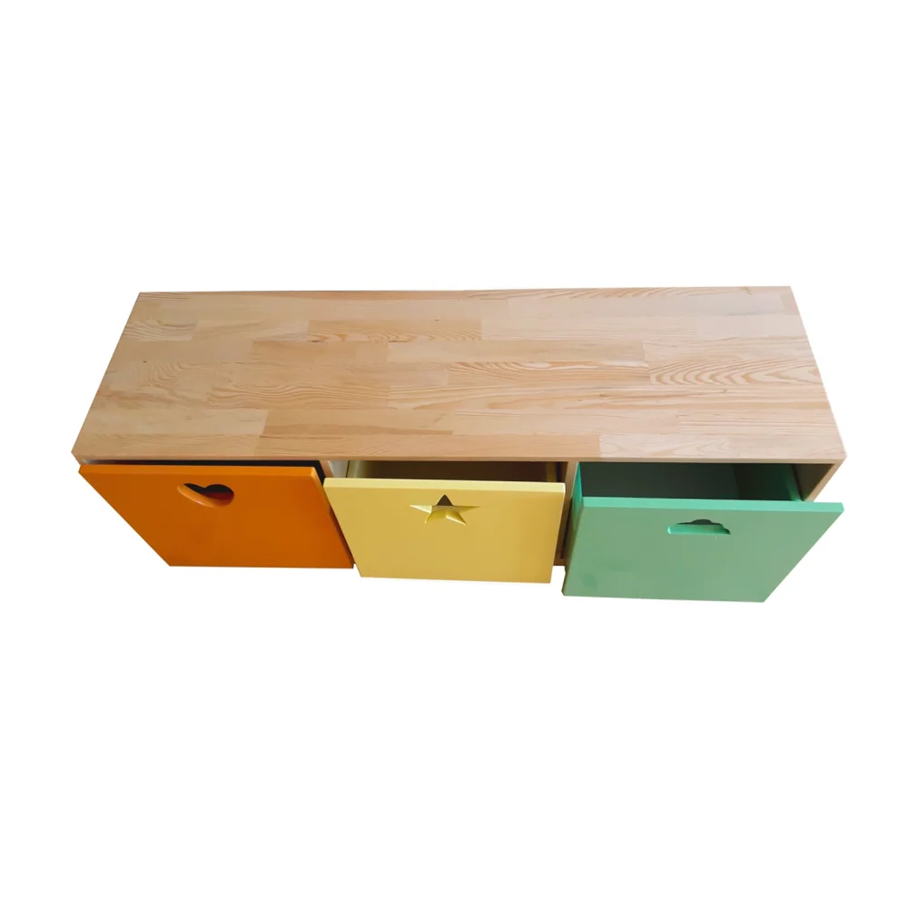 Woodnjoytoy - Toy Cabinet & Bookshelf