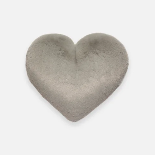 Grey heart cheap pillow