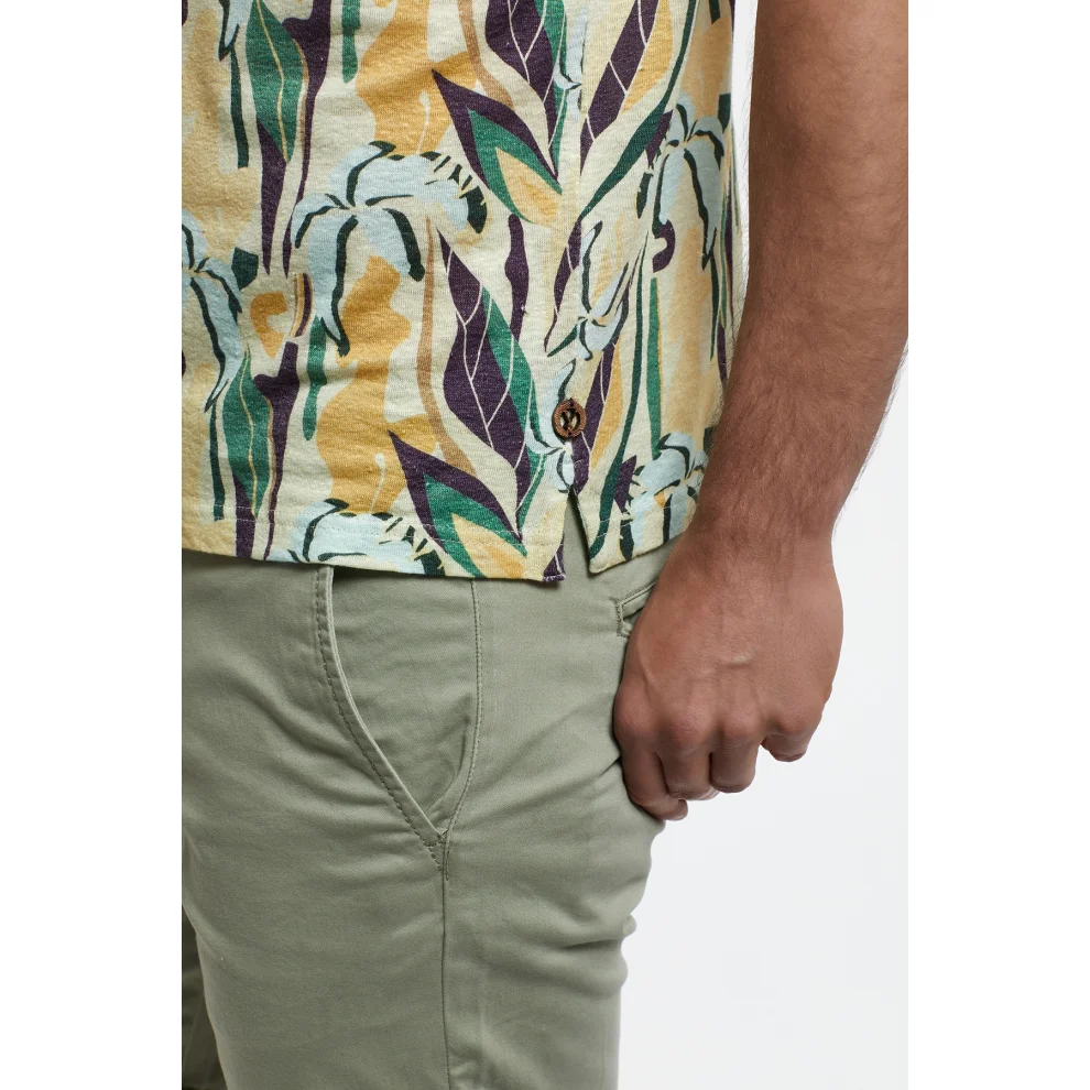 Port Royale	 - Digital Printed Linen Shirt