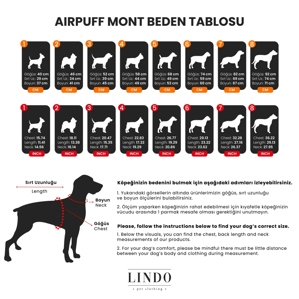 Lindodogs - Air Puff Mango Dog Coat