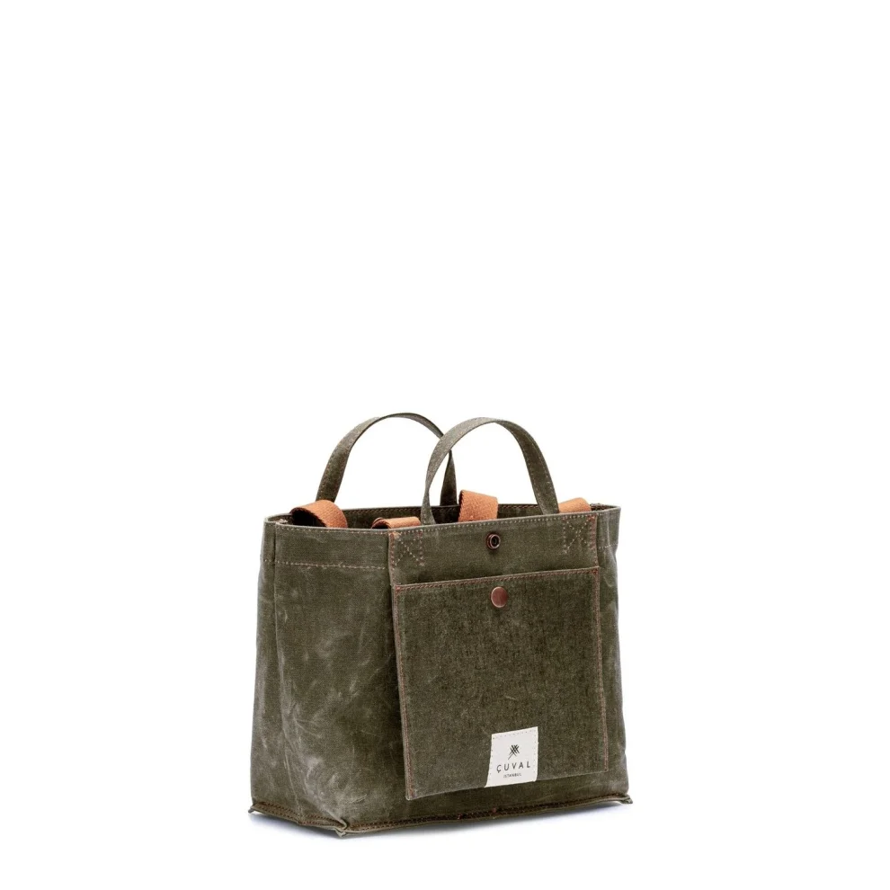 Çuval - No. 201 Small Tote Moss (reversible)