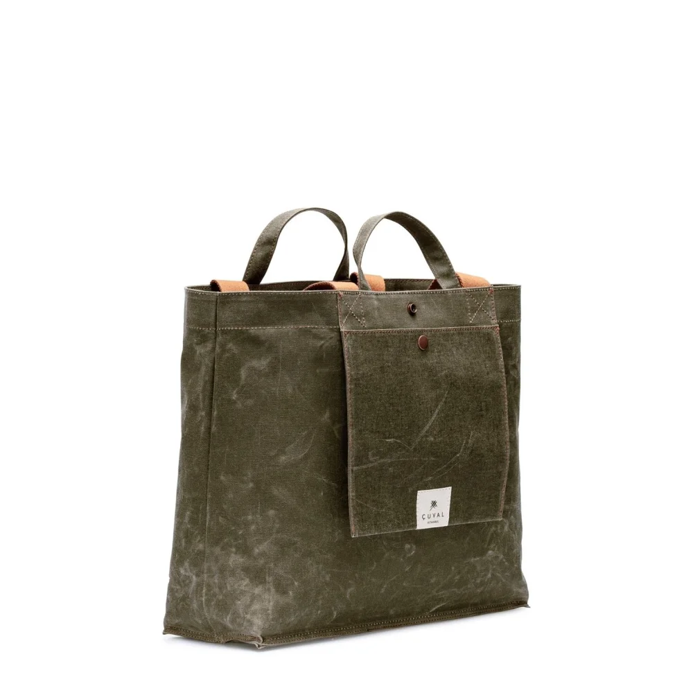 Çuval - No. 203 Medium Tote Moss (reversible)