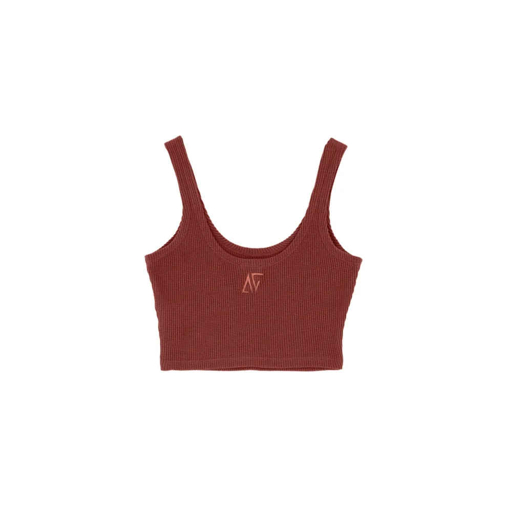 Bassigue - Fired Brick Waffle Tank Top