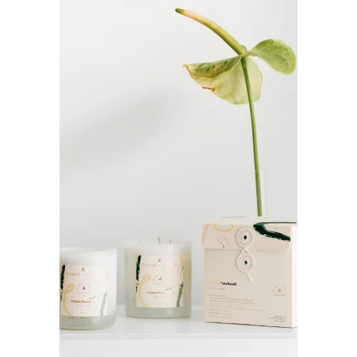 Candle and Friends - No.4 White Patchouli Üçlü Set