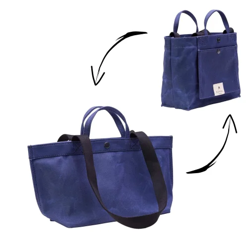 Çuval - No. 201 Small Tote Ocean (reversible)