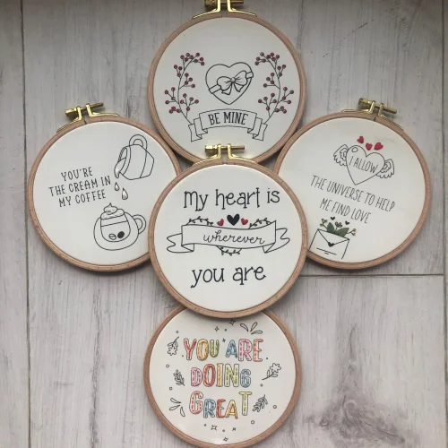 DEAR HOME - Love Theme Embroidery Hoop Art