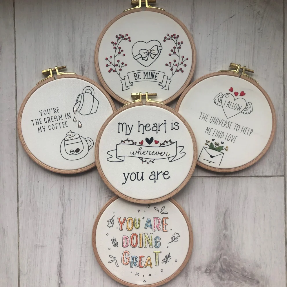 DEAR HOME - Eternal Love Embroidery Hoop Art | hipicon