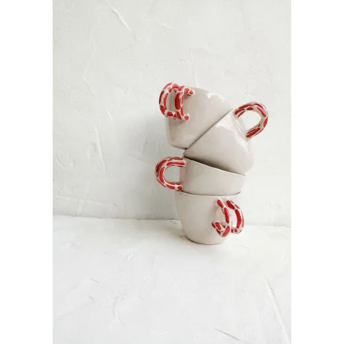 Fusska Handmade Ceramics - Polka Dot Cup