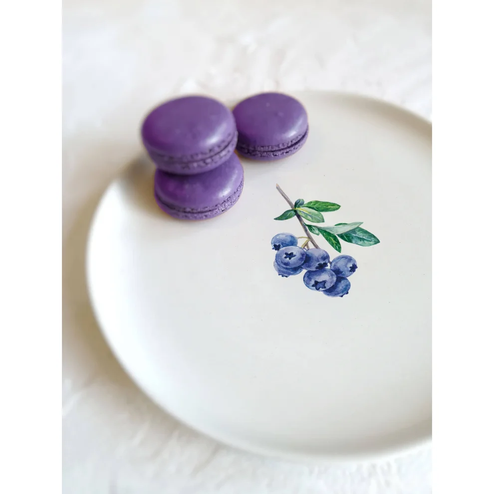 Fusska Handmade Ceramics - Blueberry Fruit Plate