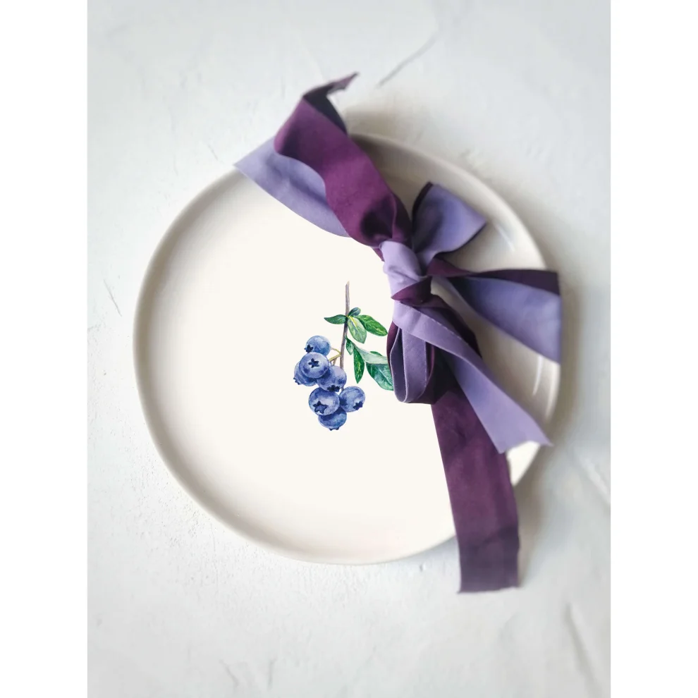 Fusska Handmade Ceramics - Blueberry Fruit Plate