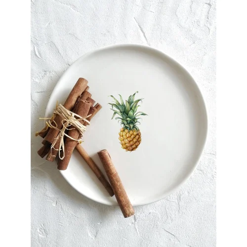 Fusska Handmade Ceramics - Ananas Meyve Tabak