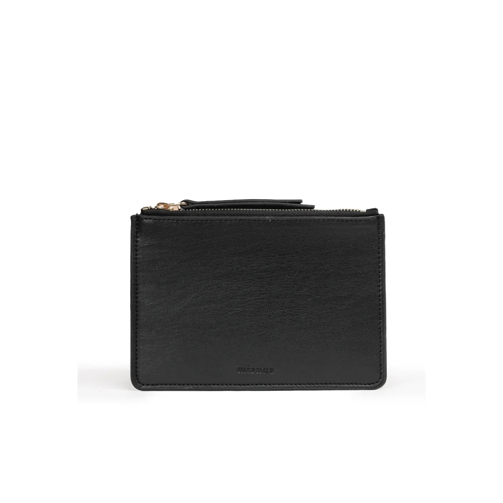 Mianqa - Plant-based Vegan Leather Zip Cardholder