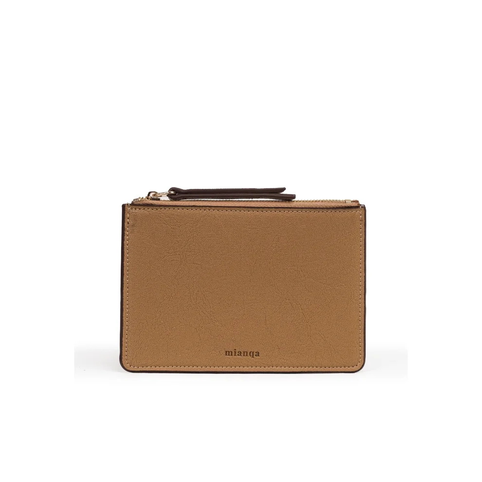 Mianqa - Plant-based Vegan Leather Zip Cardholder