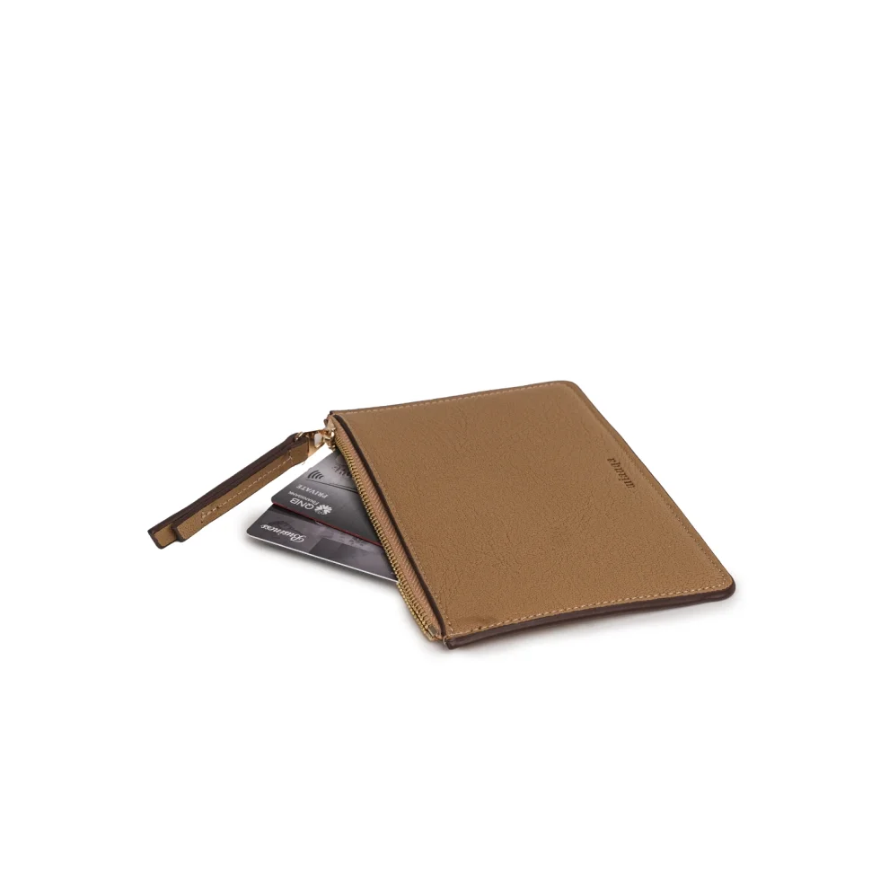 Mianqa - Plant-based Vegan Leather Zip Cardholder