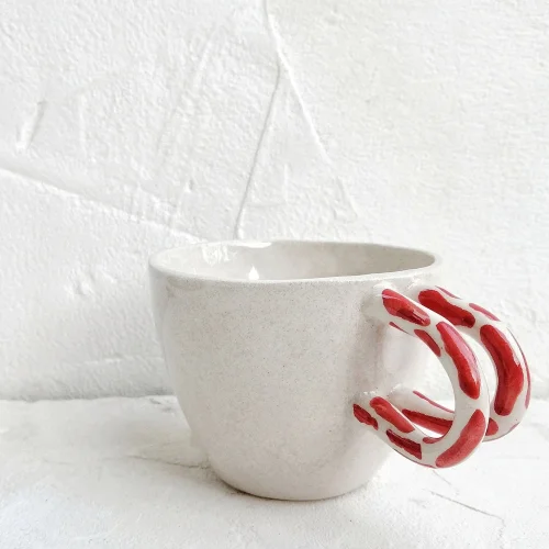 Fusska Handmade Ceramics - Polka Dot Cup