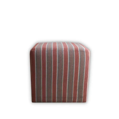 Well Studio Store - Square Puff With Stripes
