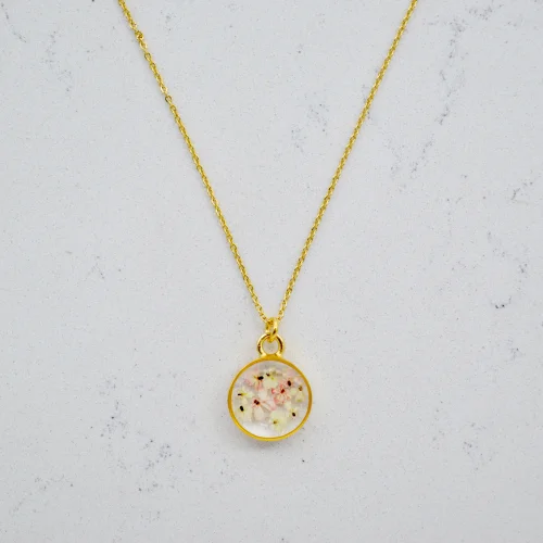 Fiorel Design - Real Flower Joy And Happiness Circle Necklace