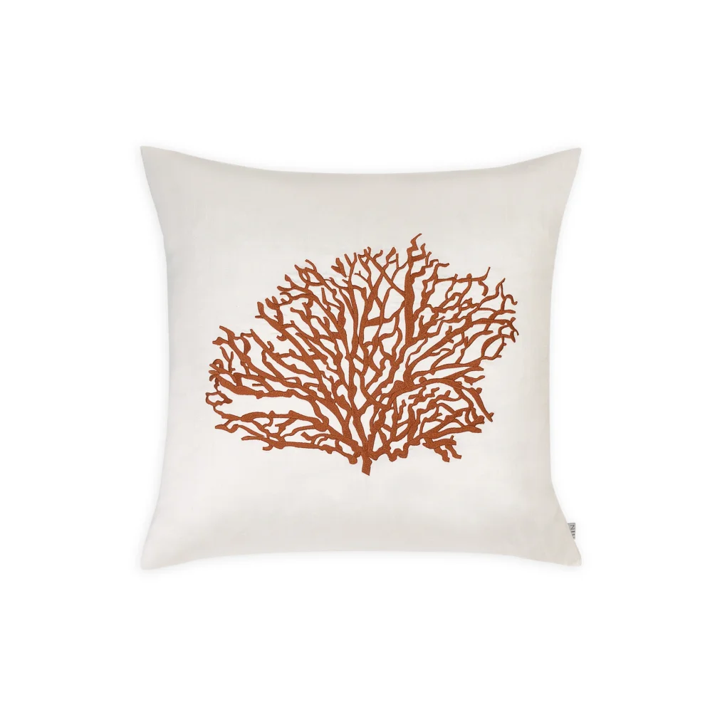 Niu Home - Coral Silk Decorative Pillow