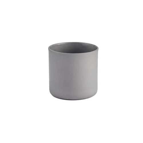 Ayşe Yüksel Porcelainware - Flat Round Handmade Porcelain Coffee Cup