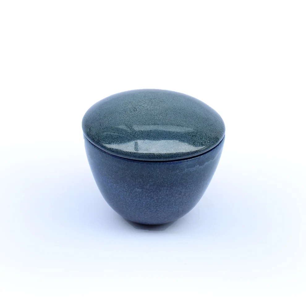 GA Ceramic - Oval Kapaklı Kutu