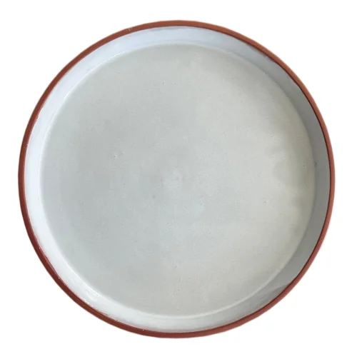 Urania Design - White Glazed Plate