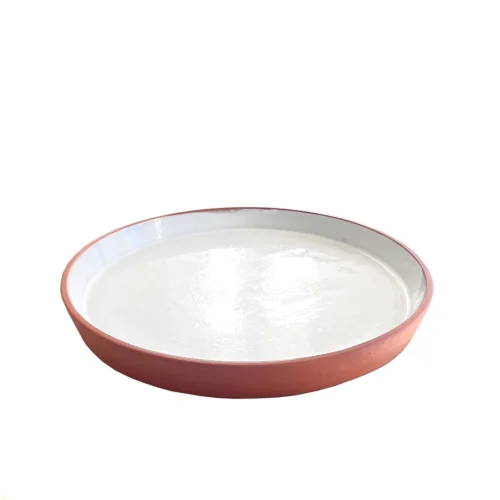 Urania Design - White Glazed Plate