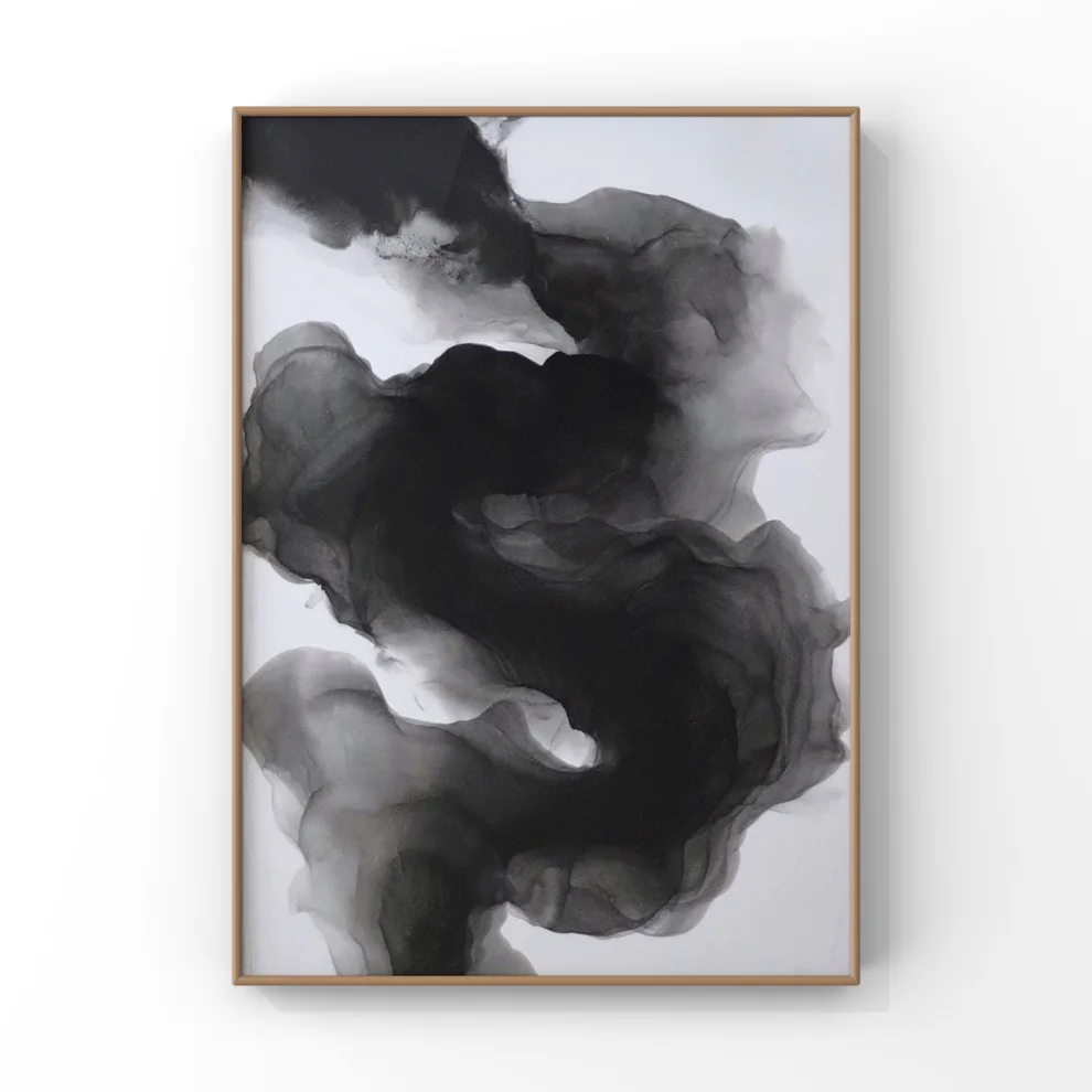 Anastasha Ozlu - Monochrome Wall Art Painting