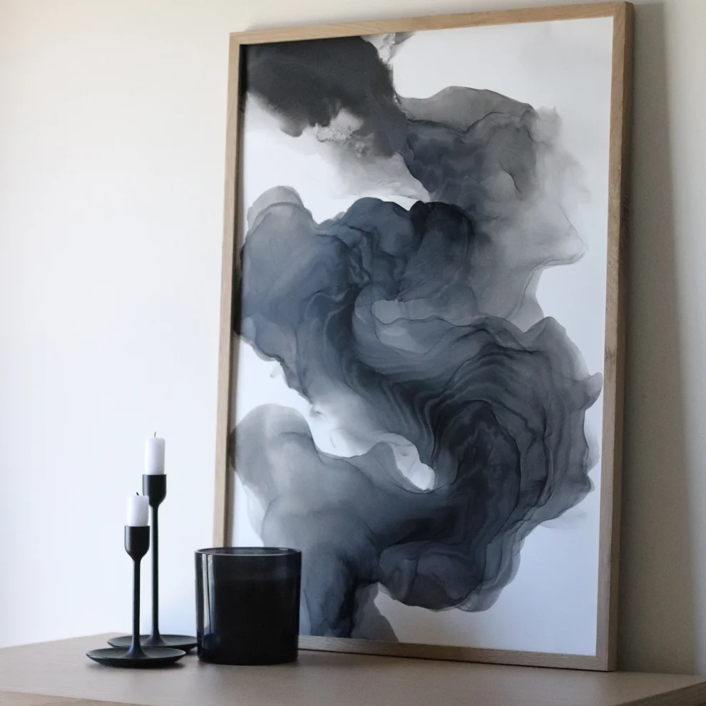 Anastasha Ozlu - Monochrome Wall Art Painting