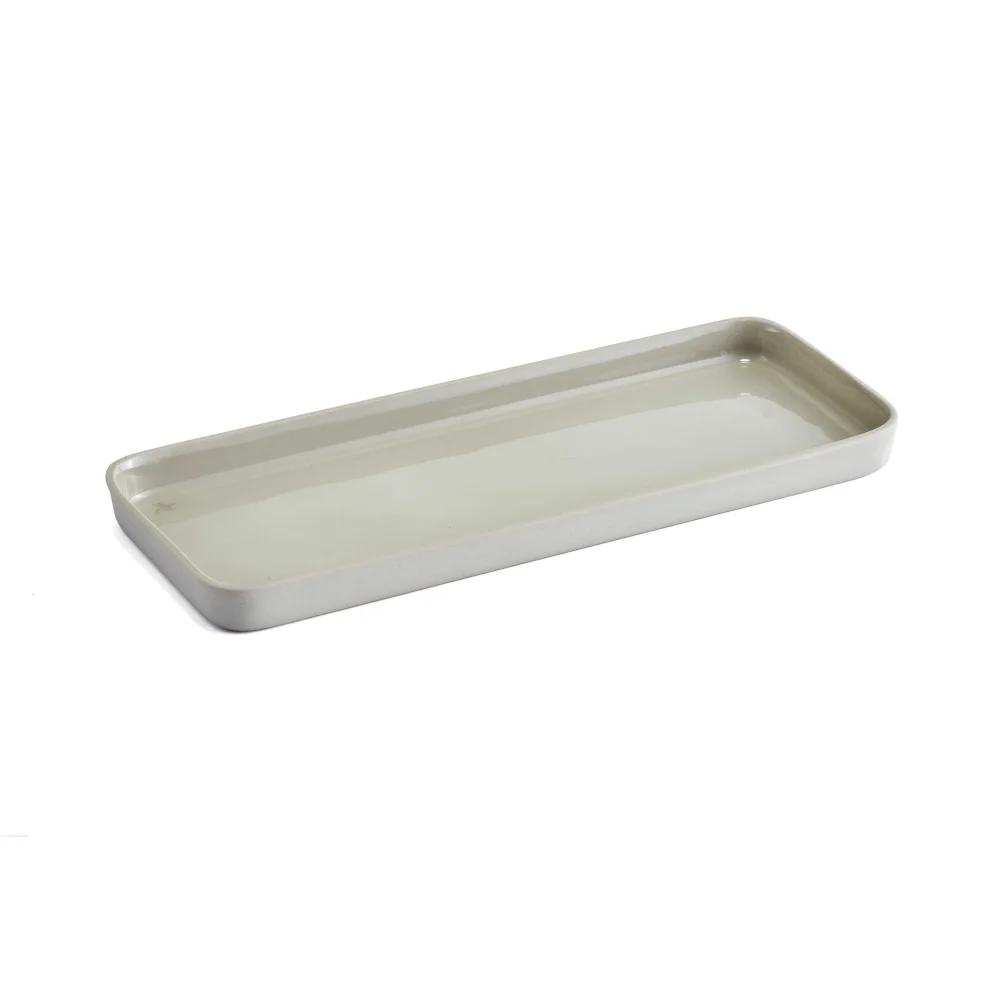 Ayşe Yüksel Porcelainware - Flat Handmade Porcelain Tray