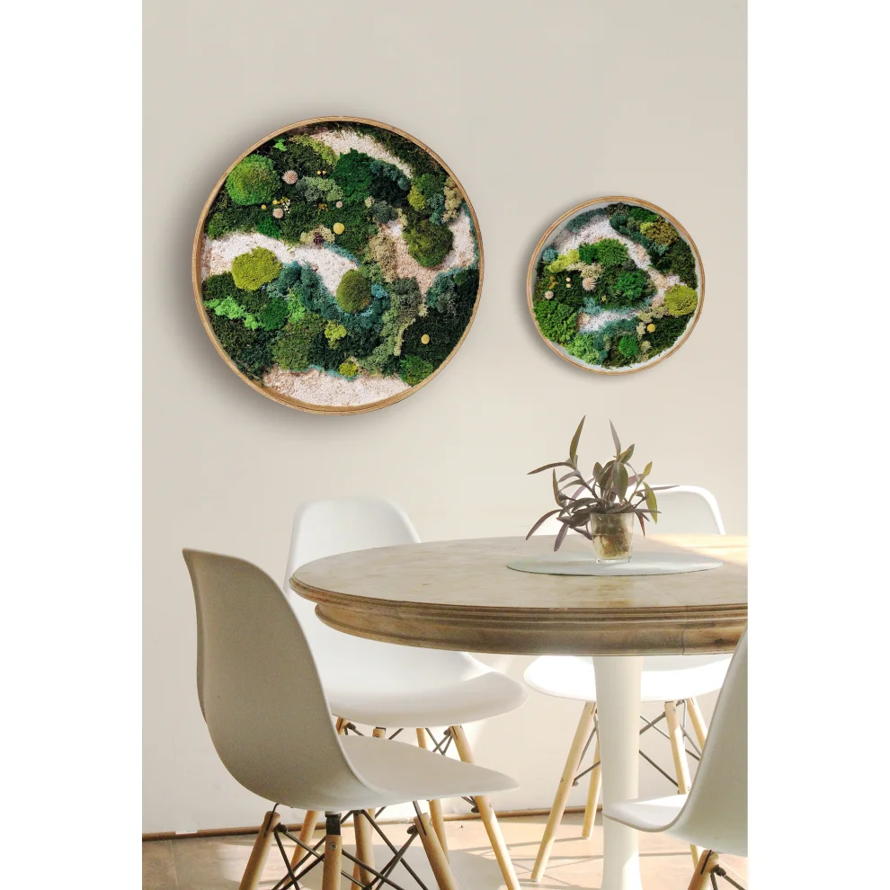 Fiplantart Works - Moss Art Farem Set To 3