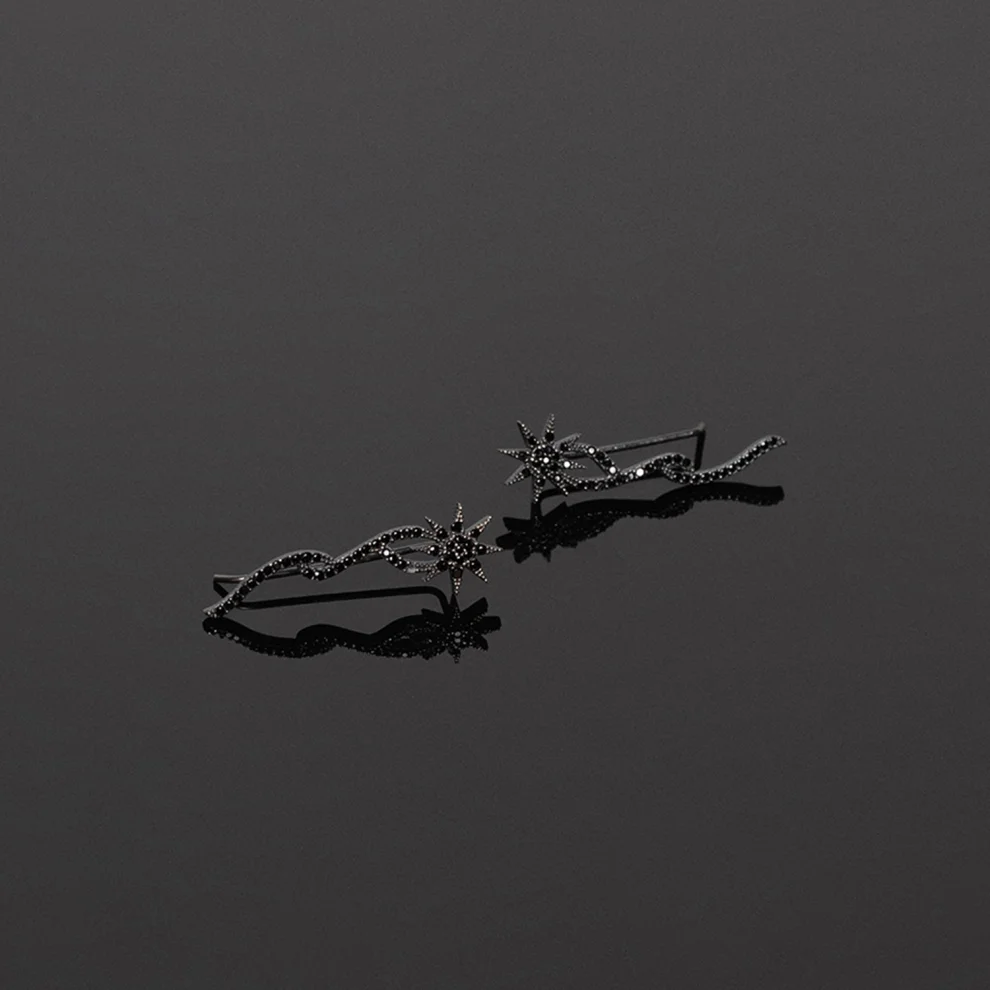 Studio Agna - Comet Earring In Black