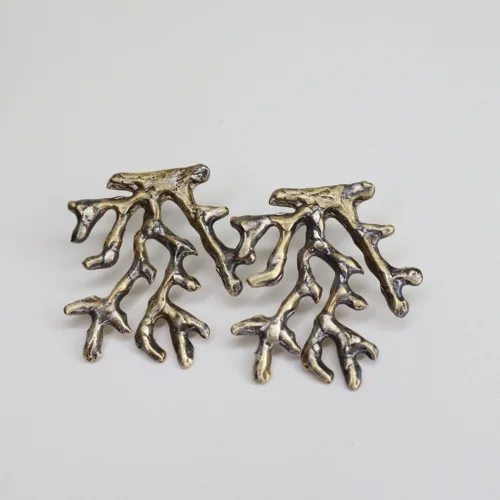 Studio Agna - Coral Earring In Silver