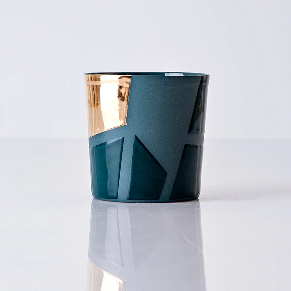 Cocoon Ceramic - Matte Gold Detailed Cup